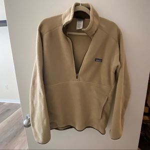Soft camel colored warm mens jacket - can be unisex